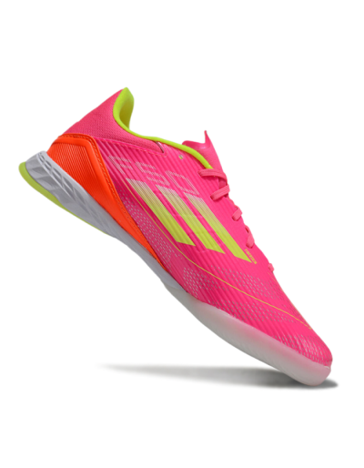 Adidas F50 Elite IC Indoor & Futsal Soccer Shoes - Pink/Yellow/White