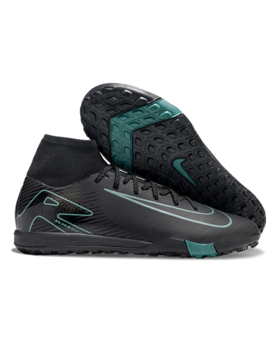 Nike Air Zoom Mercurial Superfly 10 Elite TF Artificial Turf Soccer Shoes - Black/Green