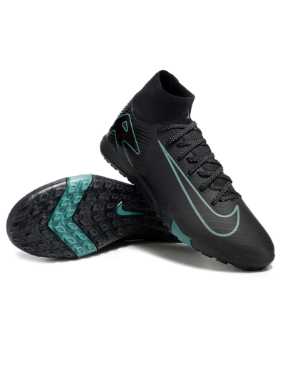 Nike Air Zoom Mercurial Superfly 10 Elite TF Artificial Turf Soccer Shoes - Black/Green