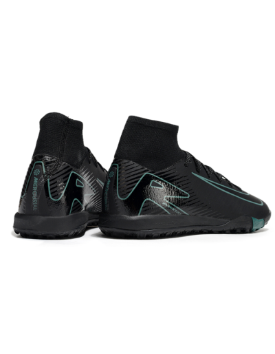 Nike Air Zoom Mercurial Superfly 10 Elite TF Artificial Turf Soccer Shoes - Black/Green