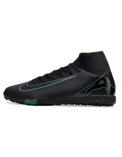 Nike Air Zoom Mercurial Superfly 10 Elite TF Artificial Turf Soccer Shoes - Black/Green