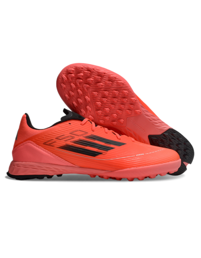 Adidas F50 Pro TF Artificial Turf Soccer Shoes - Red/Black