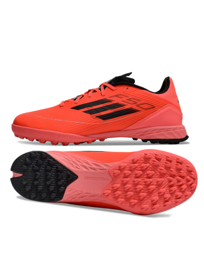 Adidas F50 Pro TF Artificial Turf Soccer Shoes - Red/Black