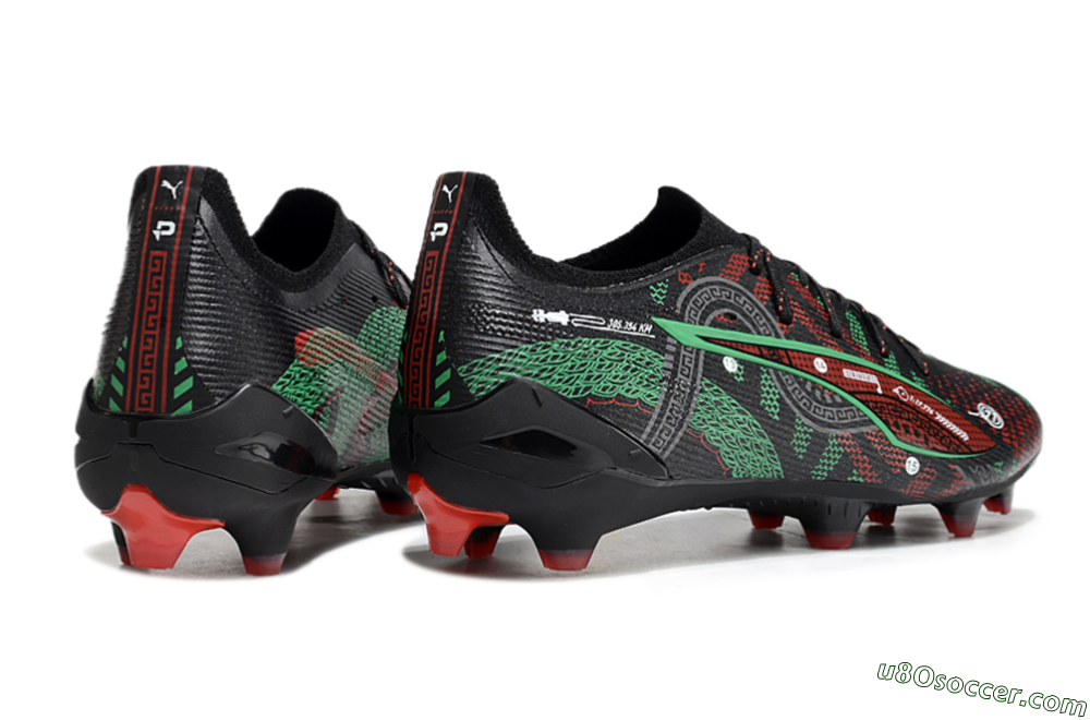 Puma Ultra Ultimate FG Firm Ground Soccer Cleats - Black/Red