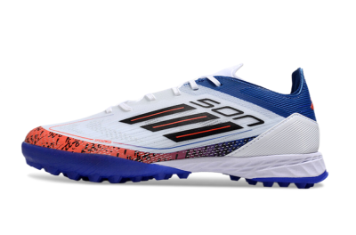 Adidas F50 Pro TF Artificial Turf Soccer Shoes - White/Red/Blue