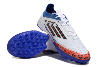 Adidas F50 Pro TF Artificial Turf Soccer Shoes - White/Red/Blue