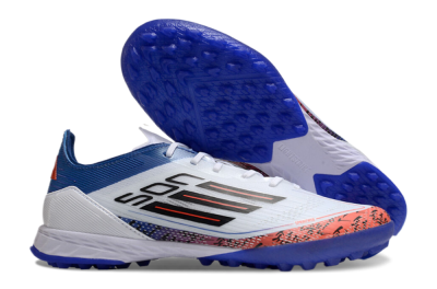 Adidas F50 Pro TF Artificial Turf Soccer Shoes - White/Red/Blue