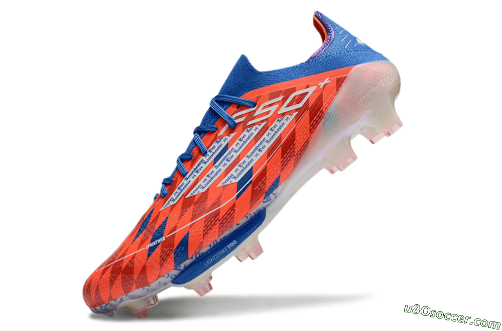 Adidas F50+ Lightstrike Pro Elite FG Firm Ground Soccer Cleats - Red/White/Blue 5