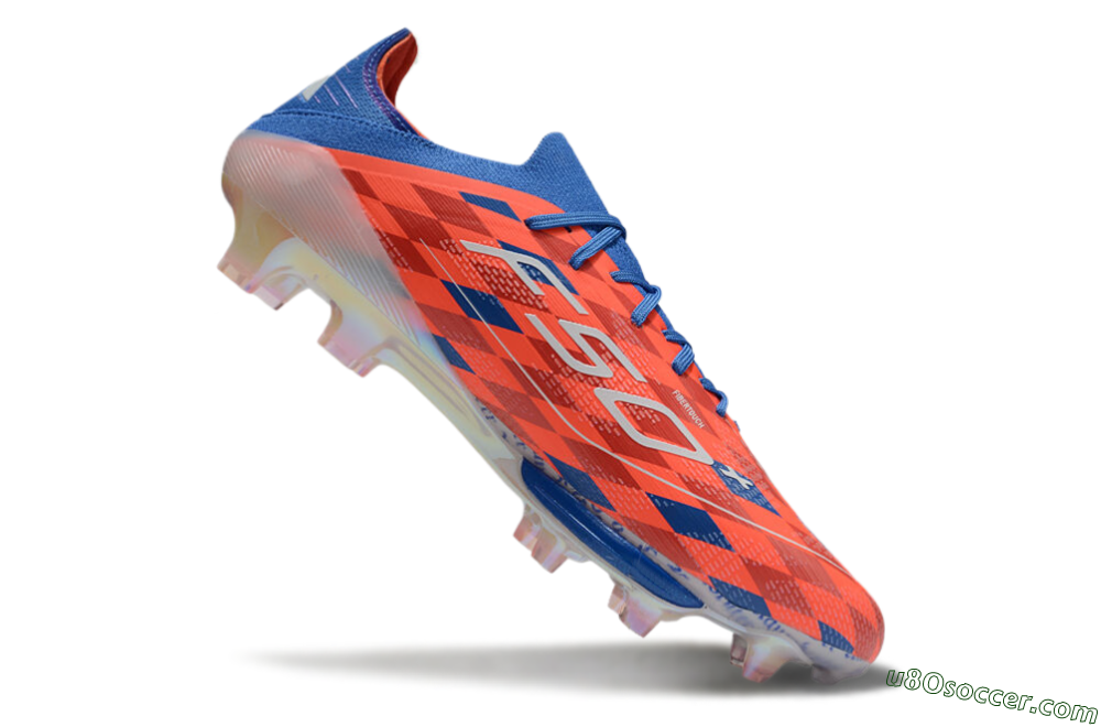 Adidas F50+ Lightstrike Pro Elite FG Firm Ground Soccer Cleats - Red/White/Blue 4