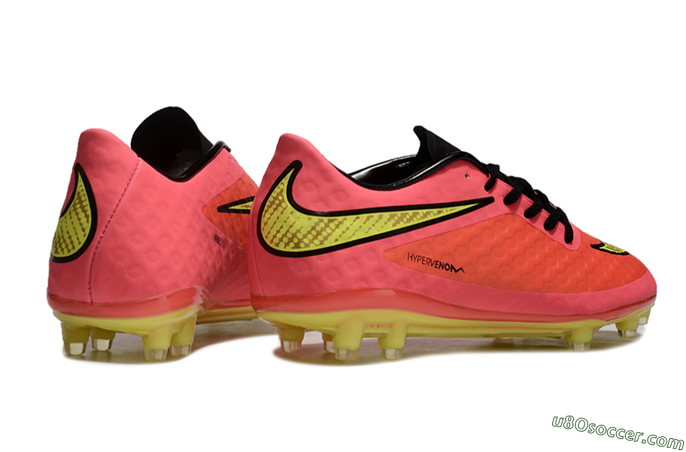 Nike Hypervenom Phantom FG Firm Ground Soccer Cleats - Red/Yellow/Black 6