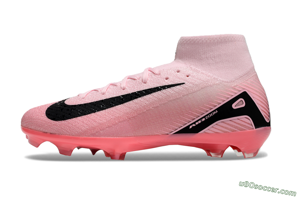 Nike Air Zoom Mercurial Superfly 10 Elite FG Firm Ground Soccer Cleats - Pink/Black 2