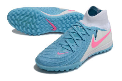 Nike Phantom Luna Elite TF Artificial Turf Soccer Shoes - Blue/White/Pink