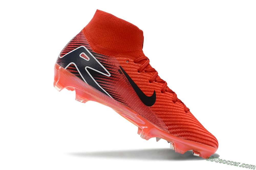 Nike Air Zoom Mercurial Superfly 10 Elite FG Firm Ground Soccer Cleats - Red/Black/White 4