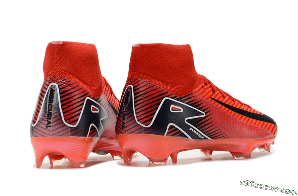 Nike Air Zoom Mercurial Superfly 10 Elite FG Firm Ground Soccer Cleats - Red/Black/White 6
