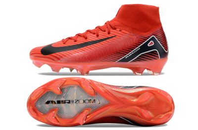 Nike Air Zoom Mercurial Superfly 10 Elite FG Firm Ground Soccer Cleats - Red/Black/White