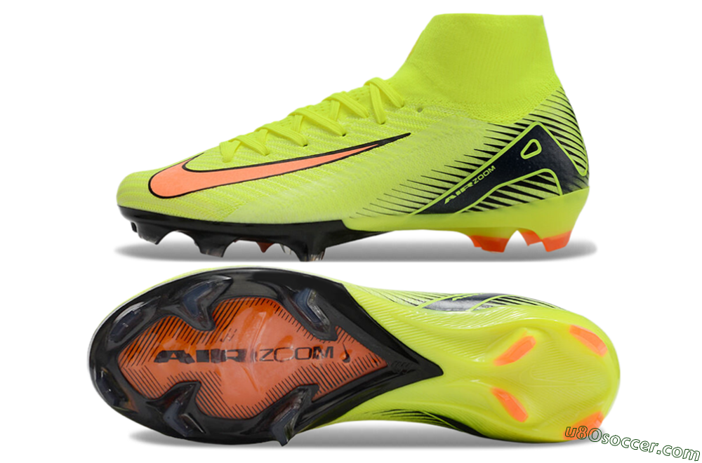 Nike Air Zoom Mercurial Superfly 10 Elite FG Firm Ground Soccer Cleats - Yellow/Red/Black 0