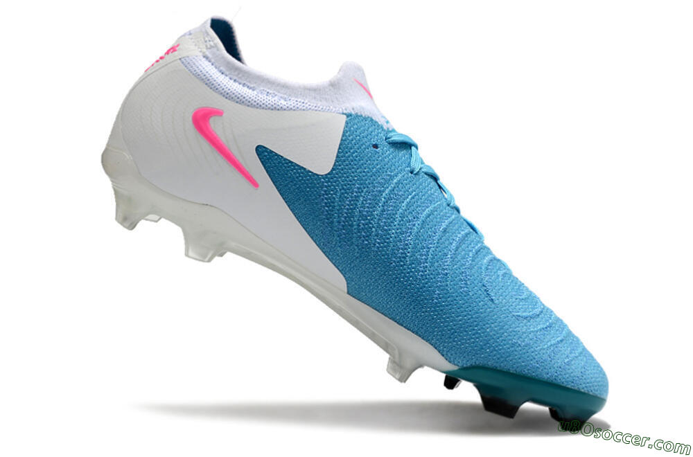 Nike Phantom Luna Elite FG Firm Ground Soccer Cleats - Blue/White/Pink 4
