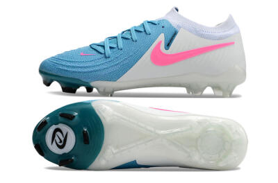 Nike Phantom Luna Elite FG Firm Ground Soccer Cleats - Blue/White/Pink