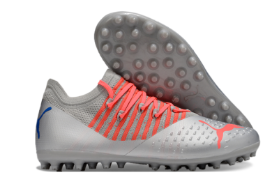 Puma Future Ultimate MG Multi Ground Soccer Cleats - Silver/Blue/Red