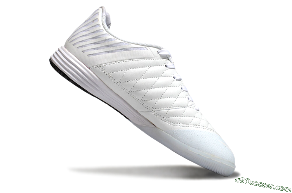 Nike Lunar Gato 2 IC Indoor & Futsal Soccer Shoes - White/Silver 4