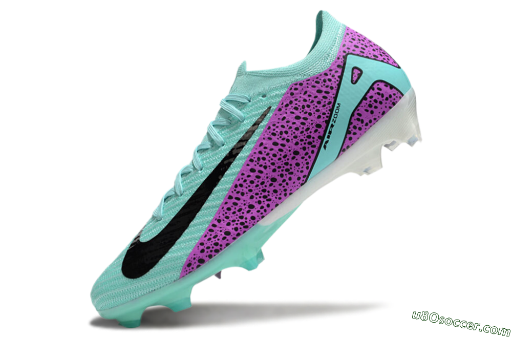 Nike Air Zoom Mercurial Vapor 16 Elite FG Firm Ground Soccer Cleats - Jade/Black/Purple 5