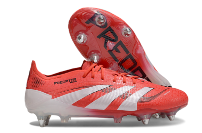 Adidas Predator 25 Elite SG Soft Ground Soccer Cleats - Red/White/Black