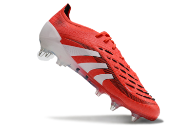Adidas Predator 25 Elite SG Soft Ground Soccer Cleats - Red/White/Black