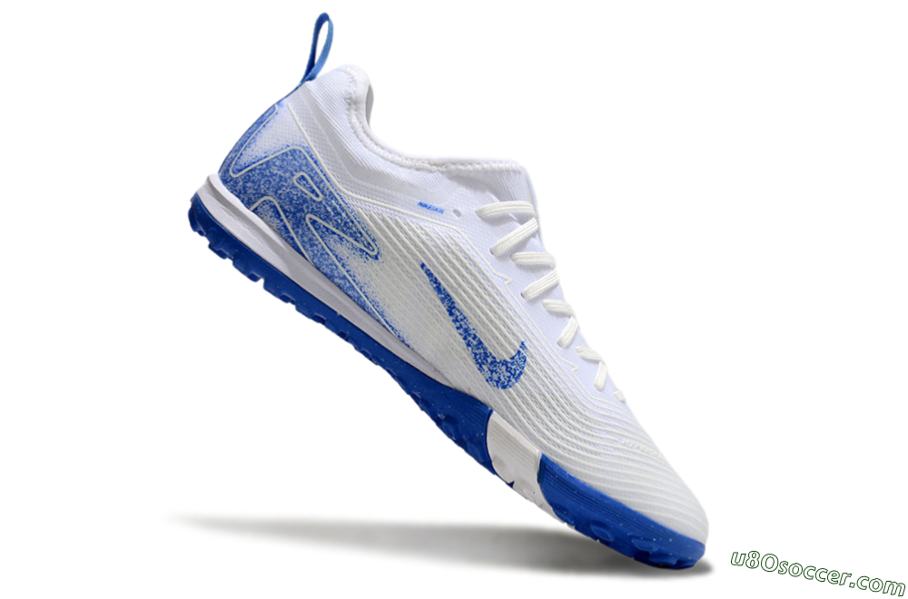 Nike Air Zoom Mercurial Vapor 16 Pro TF Artificial Turf Soccer Shoes - White/Blue 4