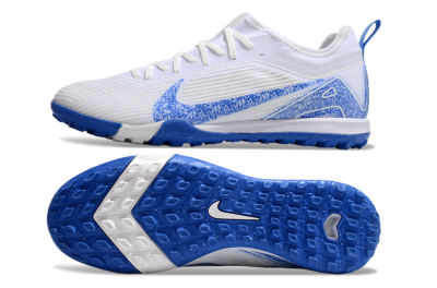 Nike Air Zoom Mercurial Vapor 16 Pro TF Artificial Turf Soccer Shoes - White/Blue