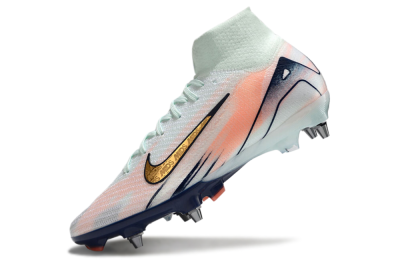 Nike Air Zoom Mercurial Superfly 10 Elite SG Soft Ground Soccer Cleats - Jade/Gold/Red