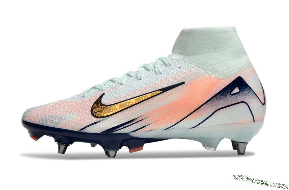 Nike Air Zoom Mercurial Superfly 10 Elite SG Soft Ground Soccer Cleats - Jade/Gold/Red 2