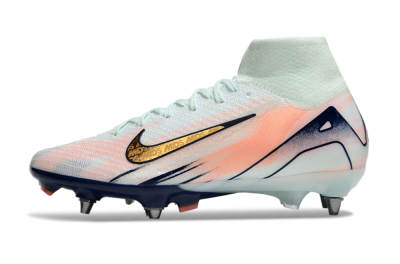 Nike Air Zoom Mercurial Superfly 10 Elite SG Soft Ground Soccer Cleats - Jade/Gold/Red
