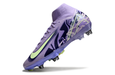 Nike Air Zoom Mercurial Superfly 10 Elite SG Soft Ground Soccer Cleats - Purple/Yellow/Blue