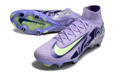 Nike Air Zoom Mercurial Superfly 10 Elite SG Soft Ground Soccer Cleats - Purple/Yellow/Blue