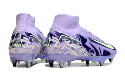Nike Air Zoom Mercurial Superfly 10 Elite SG Soft Ground Soccer Cleats - Purple/Yellow/Blue