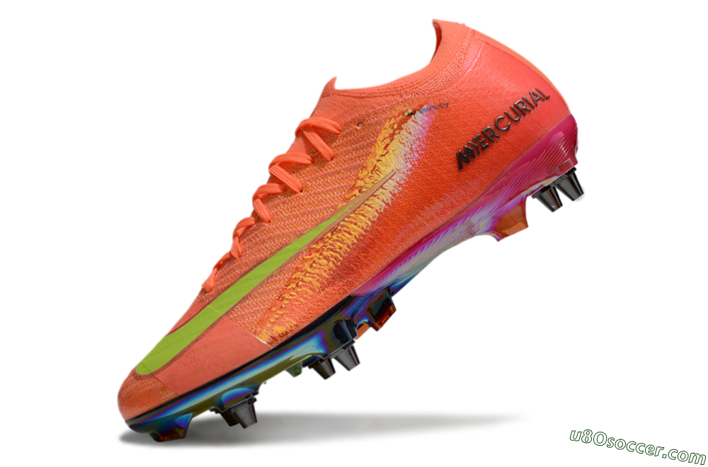 Nike Air Zoom Mercurial Vapor 16 Elite SG Soft Ground Soccer Cleats - Red/Yellow/Gold 5