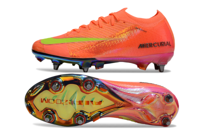 Nike Air Zoom Mercurial Vapor 16 Elite SG Soft Ground Soccer Cleats - Red/Yellow/Gold