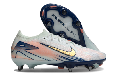 Nike Air Zoom Mercurial Vapor 16 Elite SG Soft Ground Soccer Cleats - Jade/Gold/Blue
