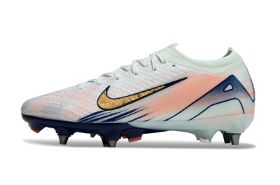 Nike Air Zoom Mercurial Vapor 16 Elite SG Soft Ground Soccer Cleats - Jade/Gold/Blue