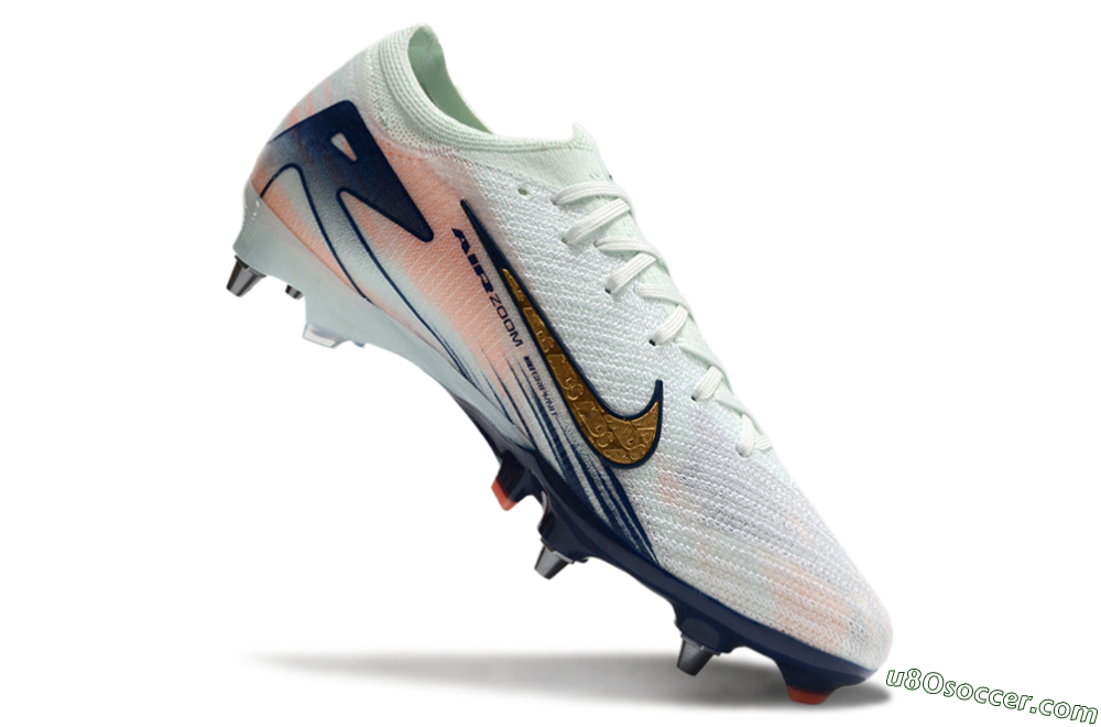 Nike Air Zoom Mercurial Vapor 16 Elite SG Soft Ground Soccer Cleats - Jade/Gold/Blue 4