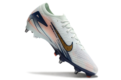 Nike Air Zoom Mercurial Vapor 16 Elite SG Soft Ground Soccer Cleats - Jade/Gold/Blue