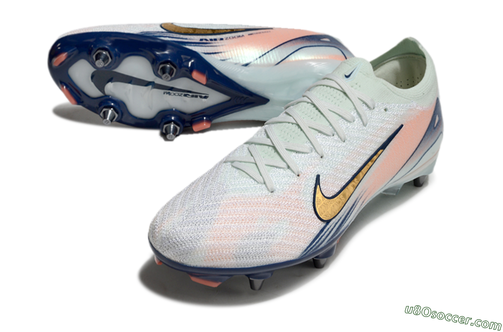 Nike Air Zoom Mercurial Vapor 16 Elite SG Soft Ground Soccer Cleats - Jade/Gold/Blue 3