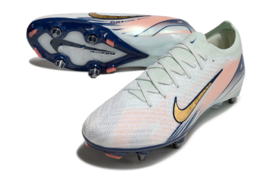 Nike Air Zoom Mercurial Vapor 16 Elite SG Soft Ground Soccer Cleats - Jade/Gold/Blue