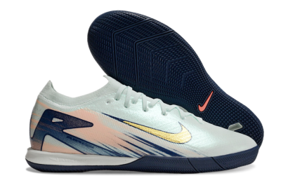 Nike Air Zoom Mercurial Vapor 16 Elite IC Indoor & Futsal Soccer Shoes - Jade/Gold/Blue