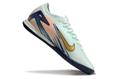 Nike Air Zoom Mercurial Vapor 16 Elite IC Indoor & Futsal Soccer Shoes - Jade/Gold/Blue