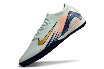 Nike Air Zoom Mercurial Vapor 16 Elite IC Indoor & Futsal Soccer Shoes - Jade/Gold/Blue