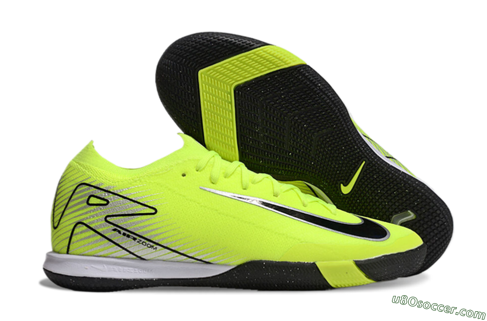 Nike Air Zoom Mercurial Vapor 16 Elite IC Indoor & Futsal Soccer Shoes - Yellow/Black/Silver 1