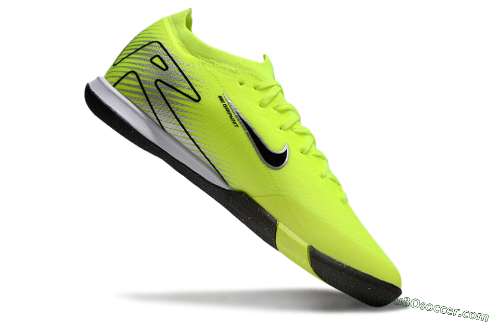 Nike Air Zoom Mercurial Vapor 16 Elite IC Indoor & Futsal Soccer Shoes - Yellow/Black/Silver 4