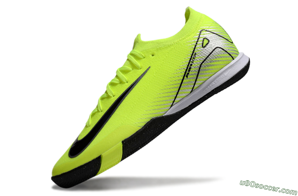 Nike Air Zoom Mercurial Vapor 16 Elite IC Indoor & Futsal Soccer Shoes - Yellow/Black/Silver 5
