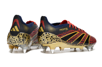 Adidas Predator Elite 25 SG Soft Ground Soccer Cleats - Black/Red/Gold